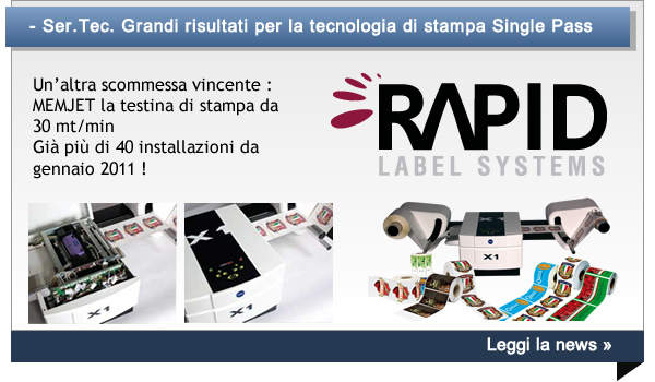 Ser.Tec. Grandi risultati per la tecnologia di stampa Single Pass
